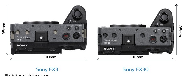 مقایسه دو دوربین سونی FX30 و سونی FX3 